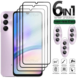 Protector de pantalla de vidrio 6 en 1 para Samsung Galaxy A05S, A13, A14, A04S, A34, A23, A22, A24, A05, A05S