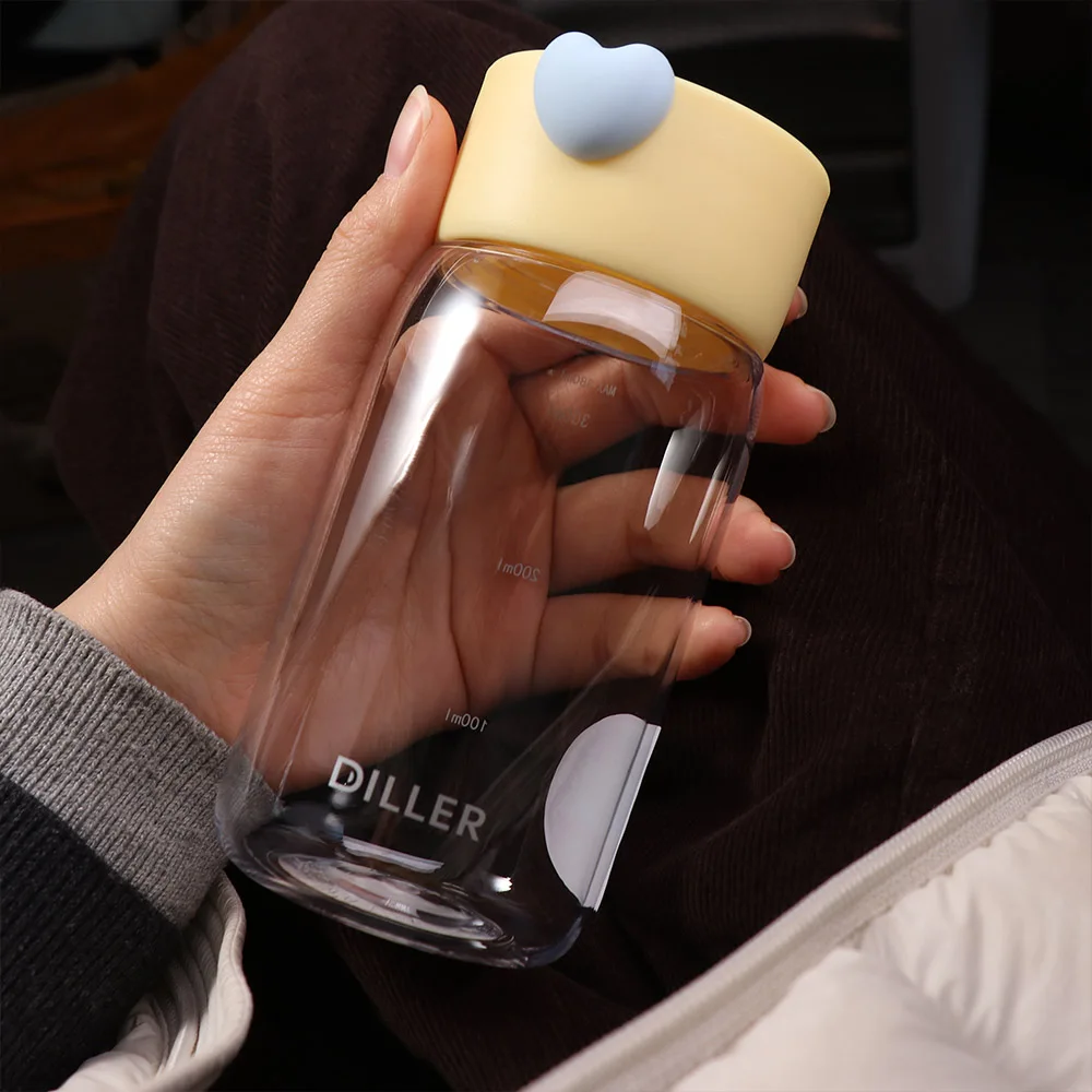 

Plastic Sports Water Bottles With Handle Drinkware Straight Drink Water Cup Portable Handheld Fitness Drinking Bottle