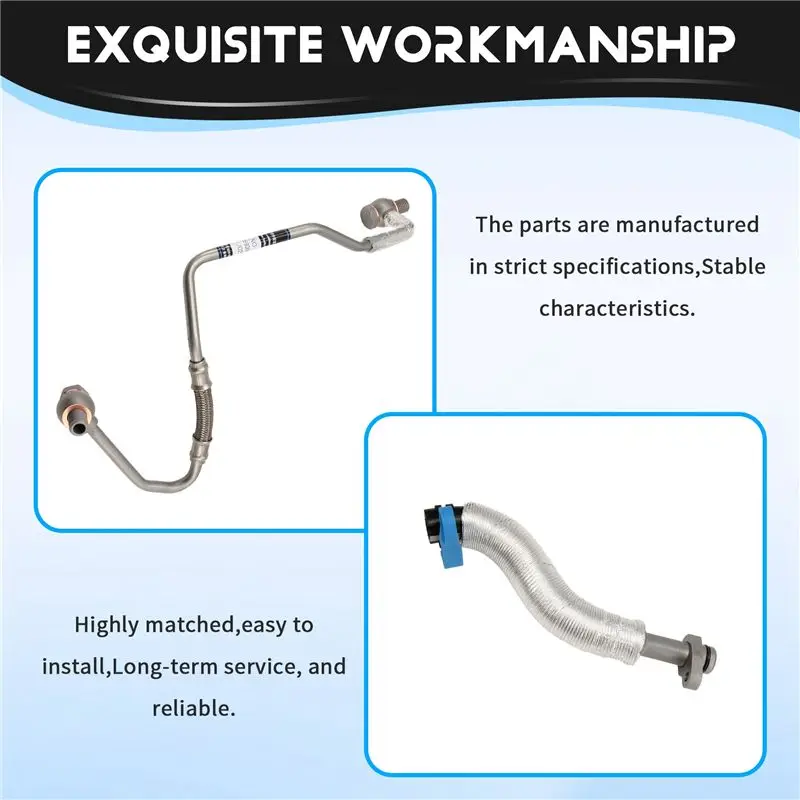 A67K-037979 037956 Turbocharger Return Oil Pipe Joint Lubricating Pipe For 308 408 RCZ 3008 508 Citroen C4 C5 DS