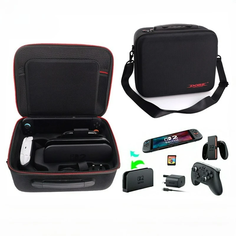 

Carrying Case For Switch 2 Hardshell Shoulder Waterproof Bag Case NS2 EVA Portable Storage Bag For Nintendo Switch 2 Accessories