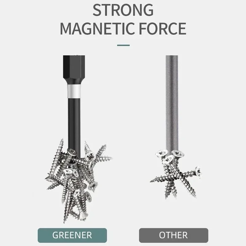 65/70/90/150mm Impact Resistant Screw Bit Electric Set with Magnetic Cross High Hardness Anti-Slip Hand Drill for Impact Driver