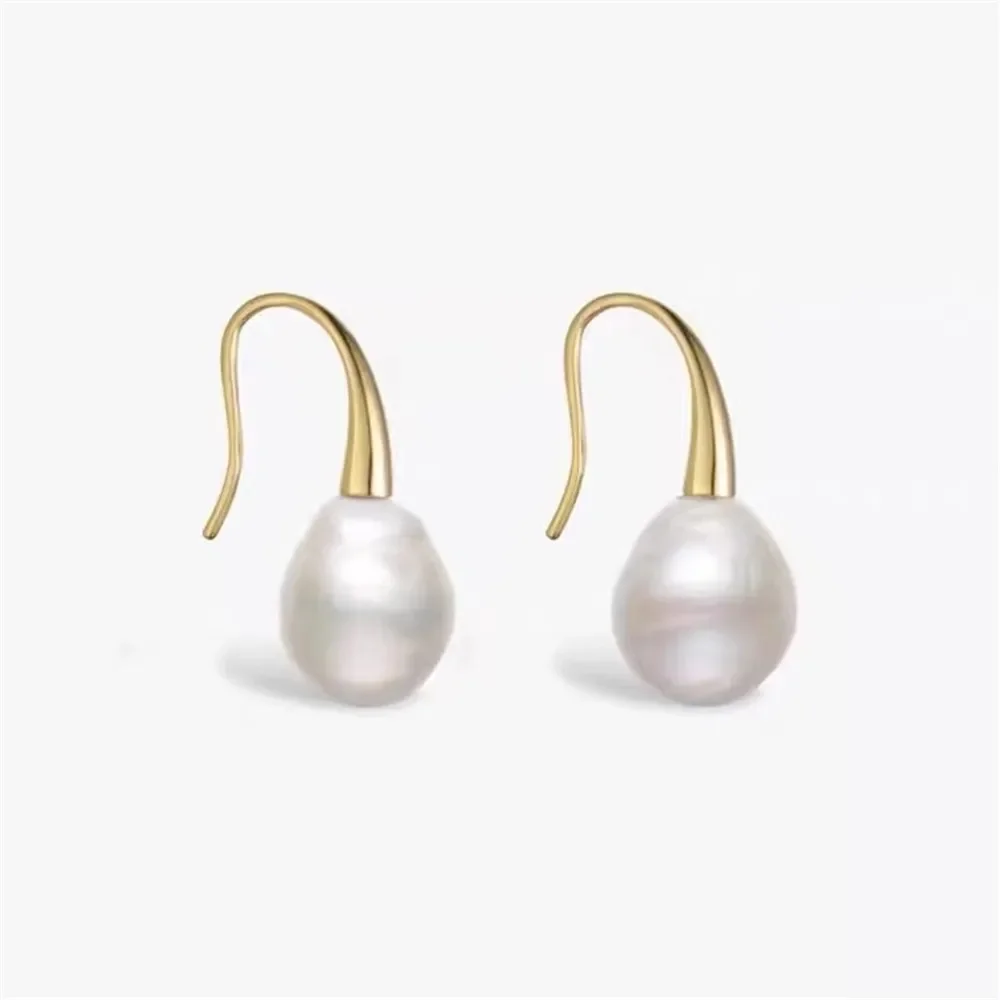 925 Silver Pearl Beads Stud Earrings Setting Base Diy Jewelry Making Findings&Components No Pearl E063