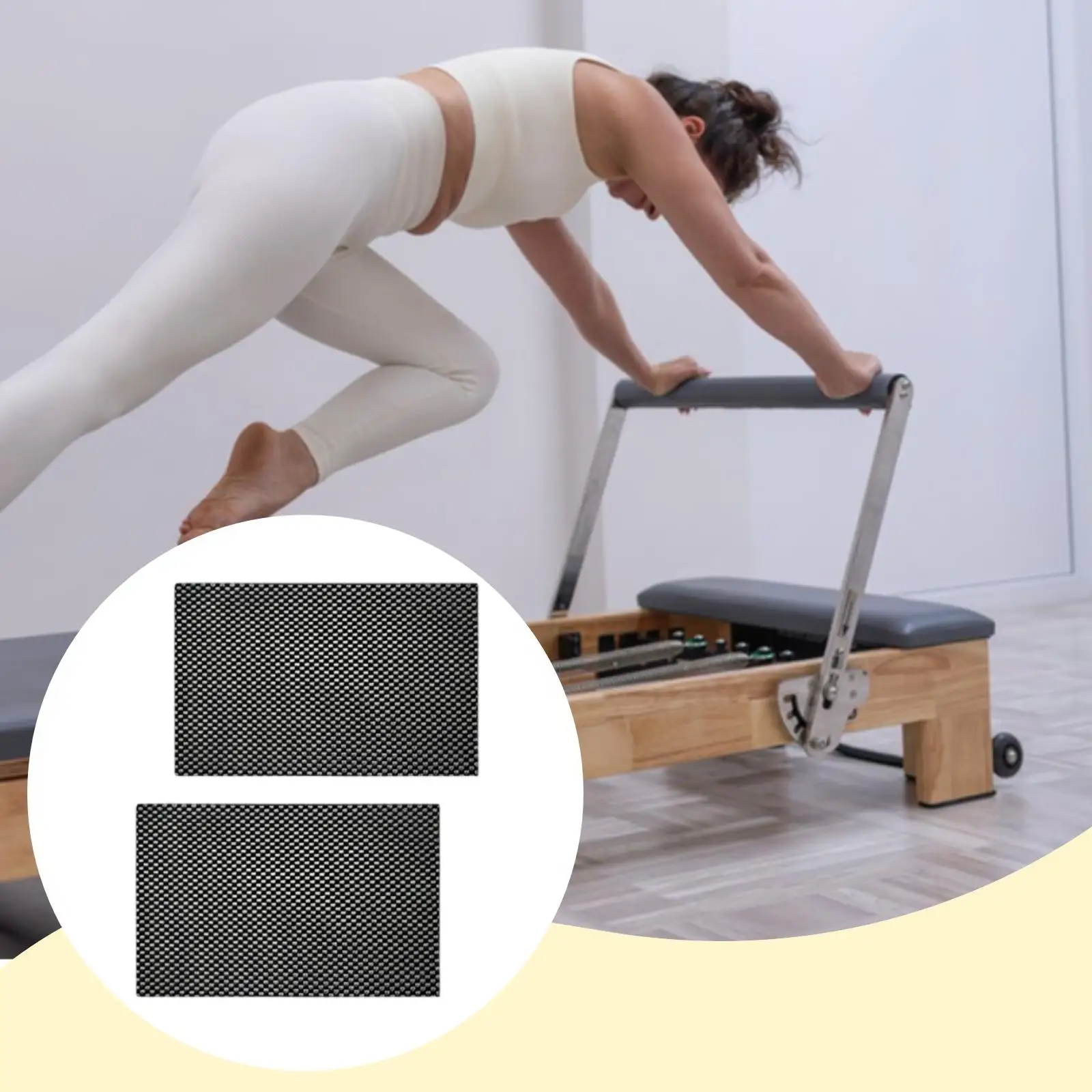 

Non Slip Pilates Reformer Mat Enhanced Traction Accessory Fitness Equipment for Gym Home Pilates Exercises