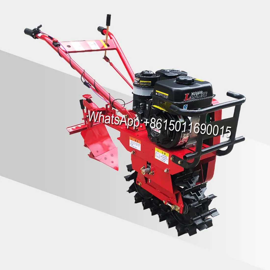 Diesel Engine Agricultural Mini Crawler Walking Gasoline Tractor  Small Multifunctional Household Tiller For Ditching