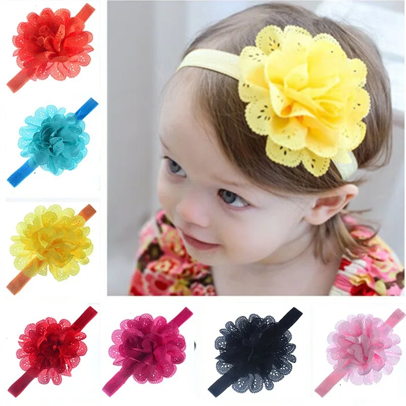 

baby Girl Headband Infant Hair Accessories Clothes Band Flower Newborn Floral Headwear Tiara Headwrap Hairband Gift Toddlers