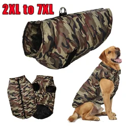 Autumn Winter Dog Jacket Coat for Small Big Dogs Cats Windproof Puppy Camouflage Print Clothes Golden Retriever Pug Pet Clothing