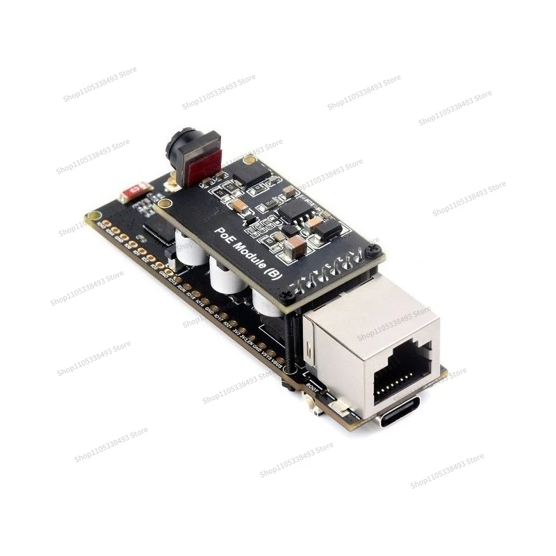 For ESP32-S3 Ethernet Development Board, Communication Module WiFi/Bluetooth, Expandable PoE Power Supply, Camera