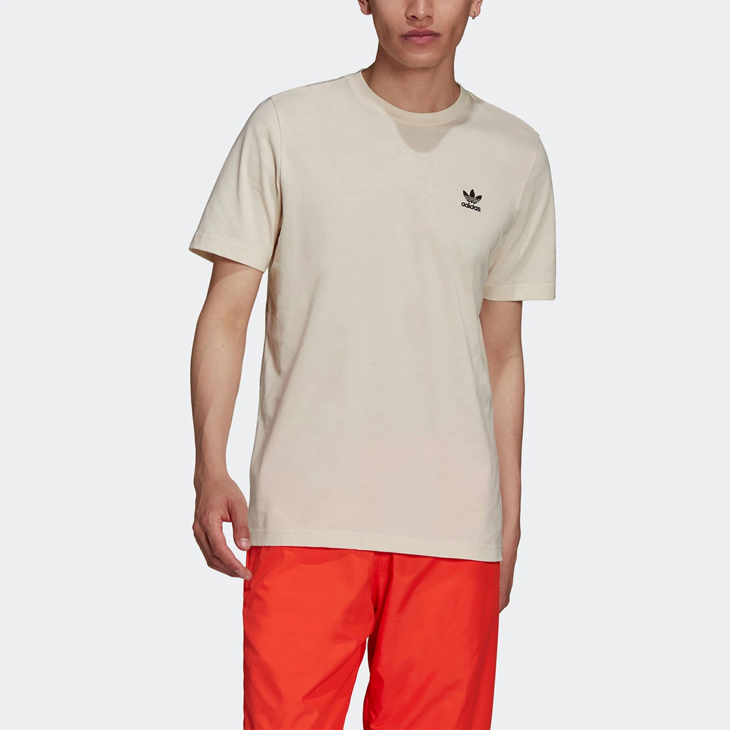 Adidas genuine clover men's simple round neck sports casual short sleeved shirt HE7194