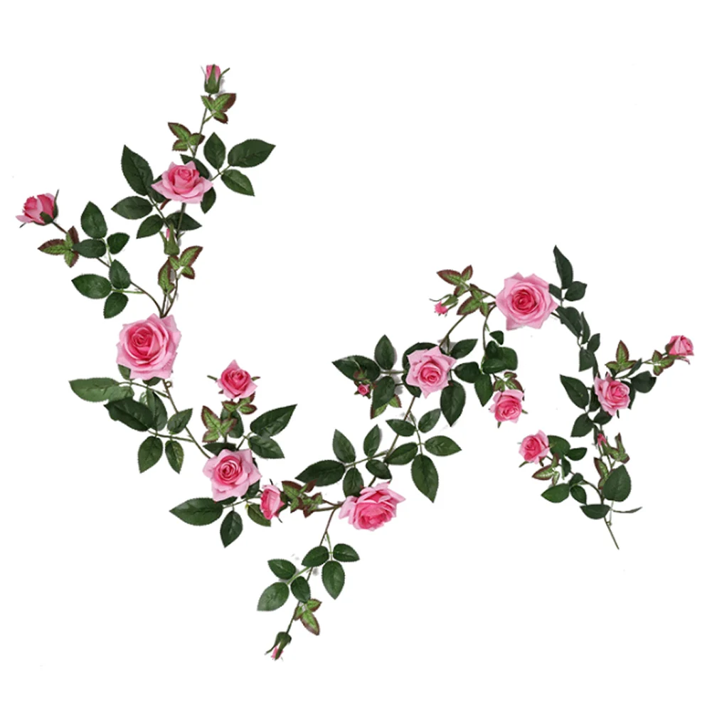 

Beautiful Garland Flexible Flower Garland Artificial Rose Vine Creative Display Customizable Theme Easy Maintenance