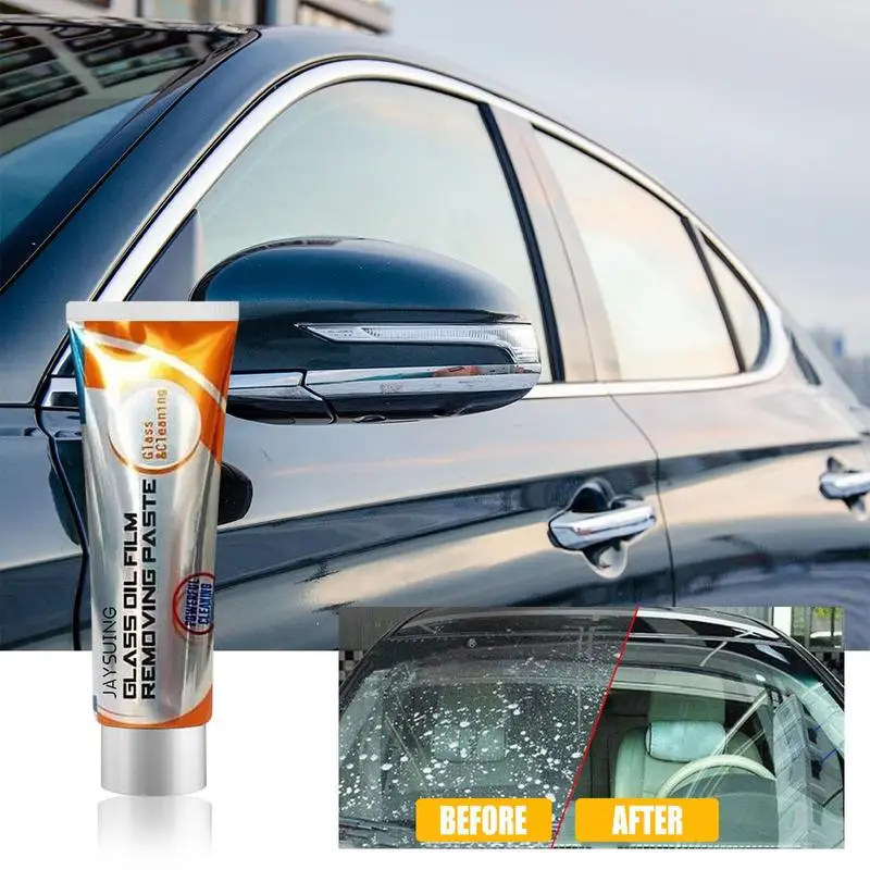 

Car Glass Oil Film Remover Water Spot Remover Glass Cleaner For Auto And Home Eliminates Coatings To Polish And Restore Glass