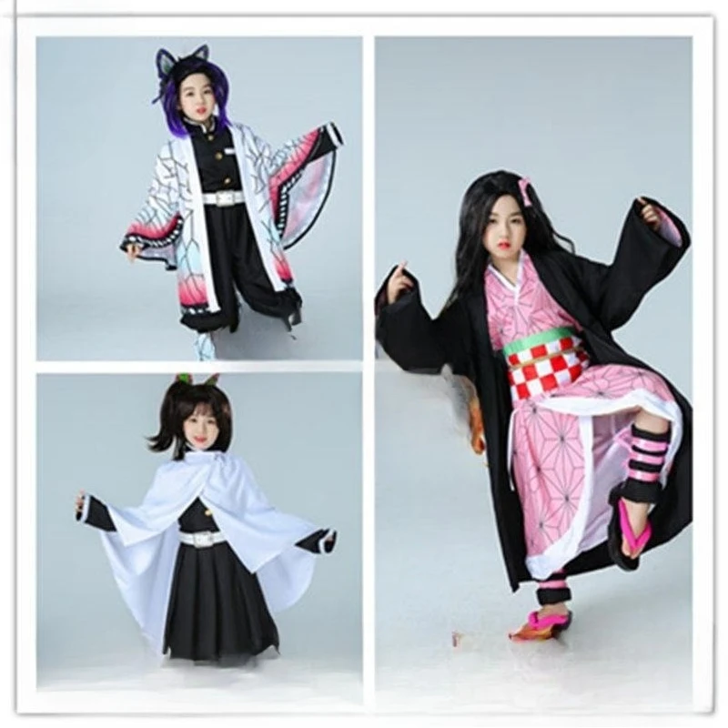 

Creative Demon Slayer: Kimetsu no Yaiba cartoon anime Mizuko Butterfly Ninja, Zenitsu Gagatsuma, Tanjiro cosplay costume gift
