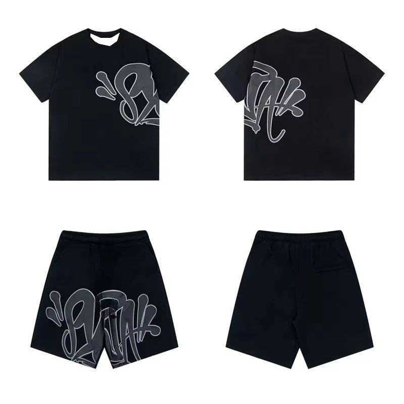 

Men's Short Sleeve T-shirts Shorts Two Piece Sets Outdoor Run Training Clothing Summer Quick Drying Sweat-absorbing Sports Suit