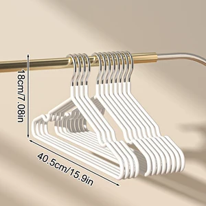 Gantungan Baju Tanpa Tanda untuk Penggunaan di Rumah Gantungan Pengering Anti Selip Gantungan Baju Tebal Logam Penyimpanan Kamar Tidur Lemari Pakaian cl Dewasa 8 gantungan baju penjualan terbaik massal - №