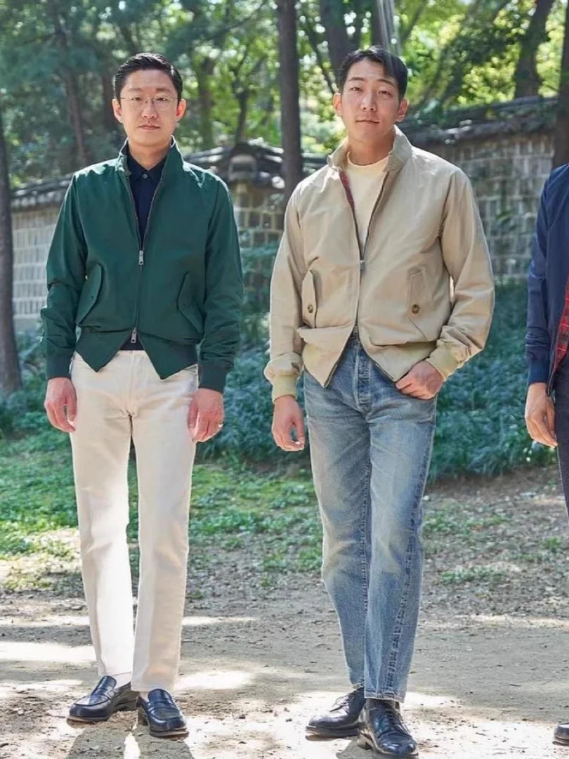 G9 해링턴 얇은 재킷 클래식 패션 캐주얼 체크 여성용 아우터웨어 봄 가을 스탠드핏 롱 슬리브 스탠드 칼라