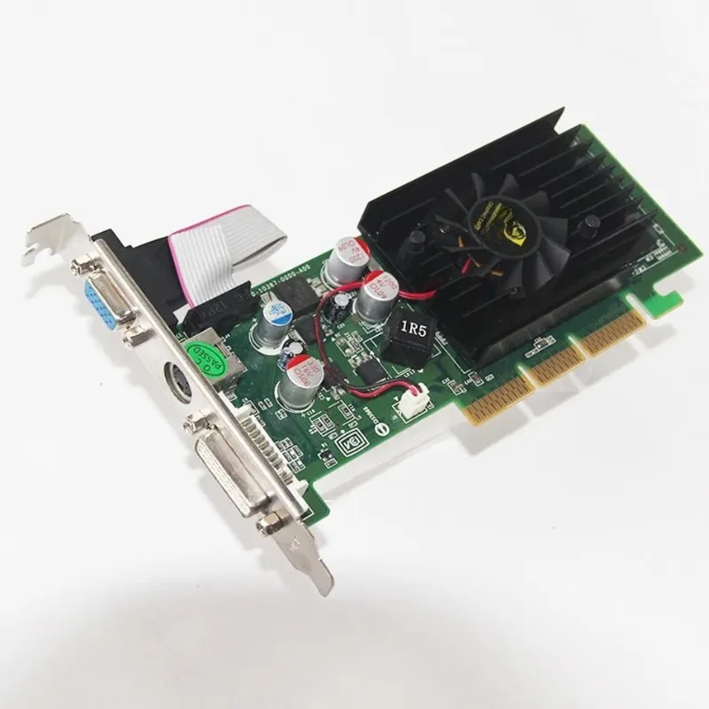 for NEW FX6200 AGP DDR2 256M 512M GRAPH Card Compatible with 4x 8x AGP DDR2, VGA + S, DVI, 64 bits graphics card