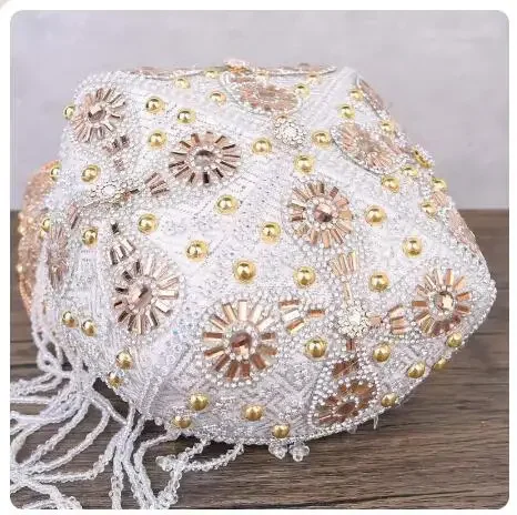 Damen Bada Muhua Kopfbedeckung Xinjiang Dance Stage Hut