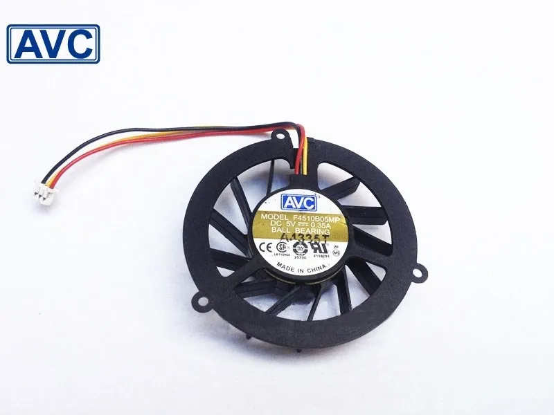 1 шт. F4510B05MP DC5V 0.35A 3-проводной ультратонкий бесшумный охлаждающий вентилятор для ноутбука AVC