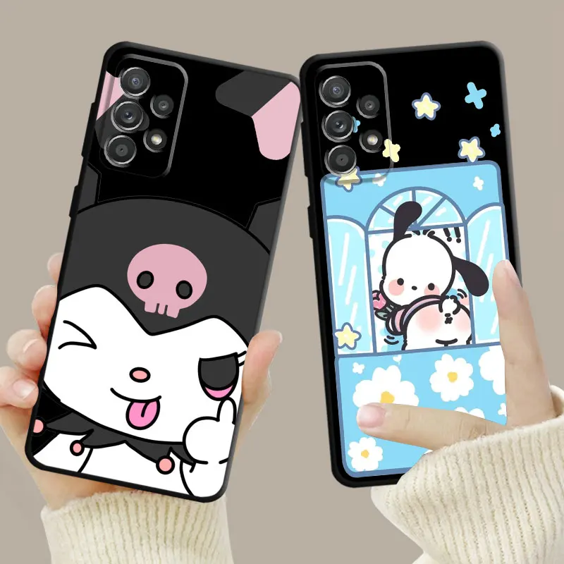 Hello Kitty Kuromi My Melody Kiki Lala For Samsung Galaxy A73 A53 A71 A51 A41 A31 A33 A22 A12 A21s A13 A32 A52s A72 A52 A23 Case