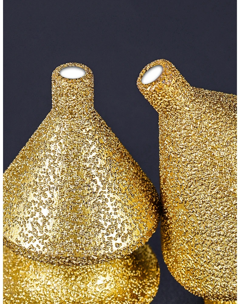 Gelöteter Pagodenbohrer M10 Diamant-Fasenfräser Turmbohrer für Fliesen, Steinplatten und Gestein – Integrierter Bohrer für Entgratungen – Diamantwerkzeuge – Detail 3