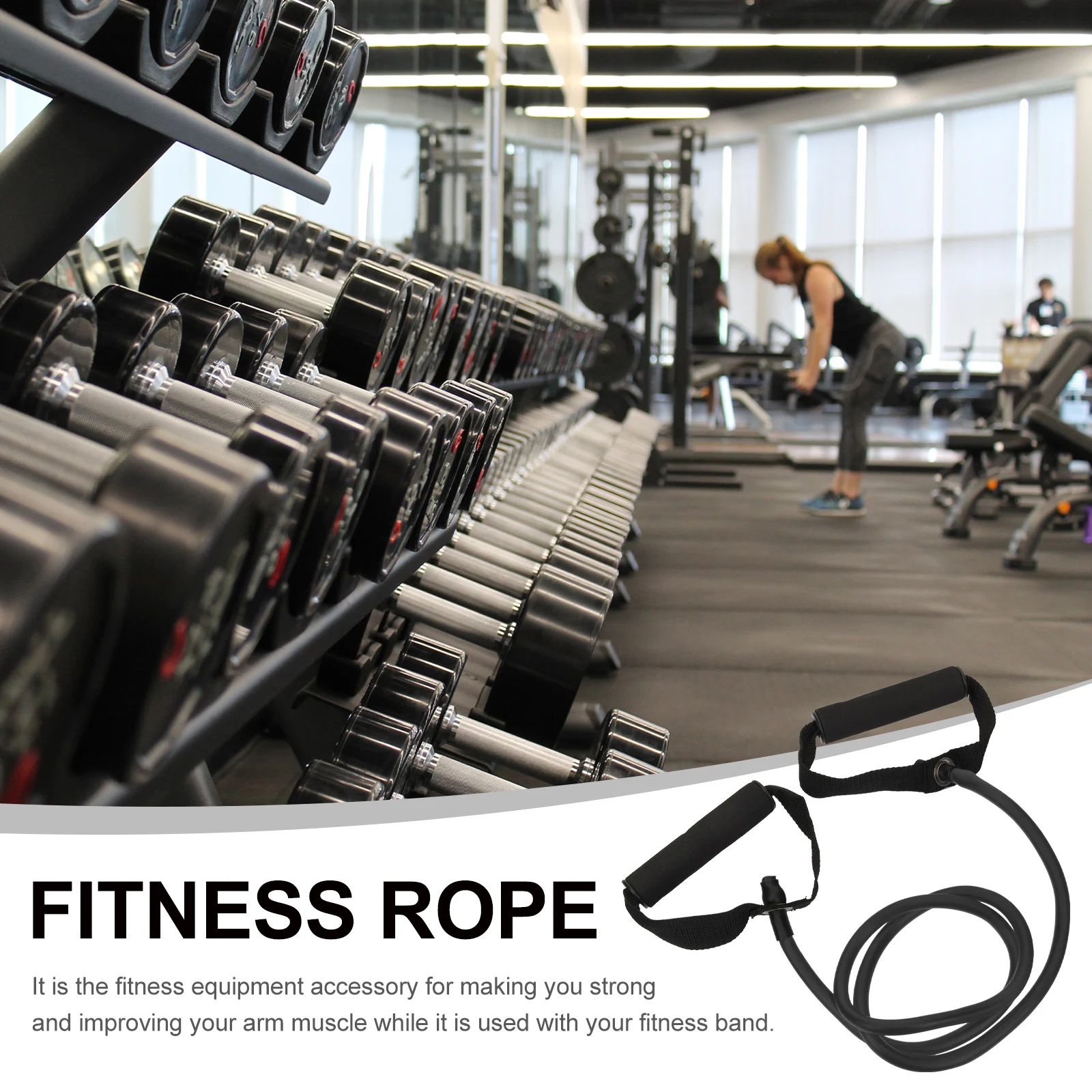 

Accessories Fitness Resistance Band Miss Handles Workout Bands Polyester Elastic Rope