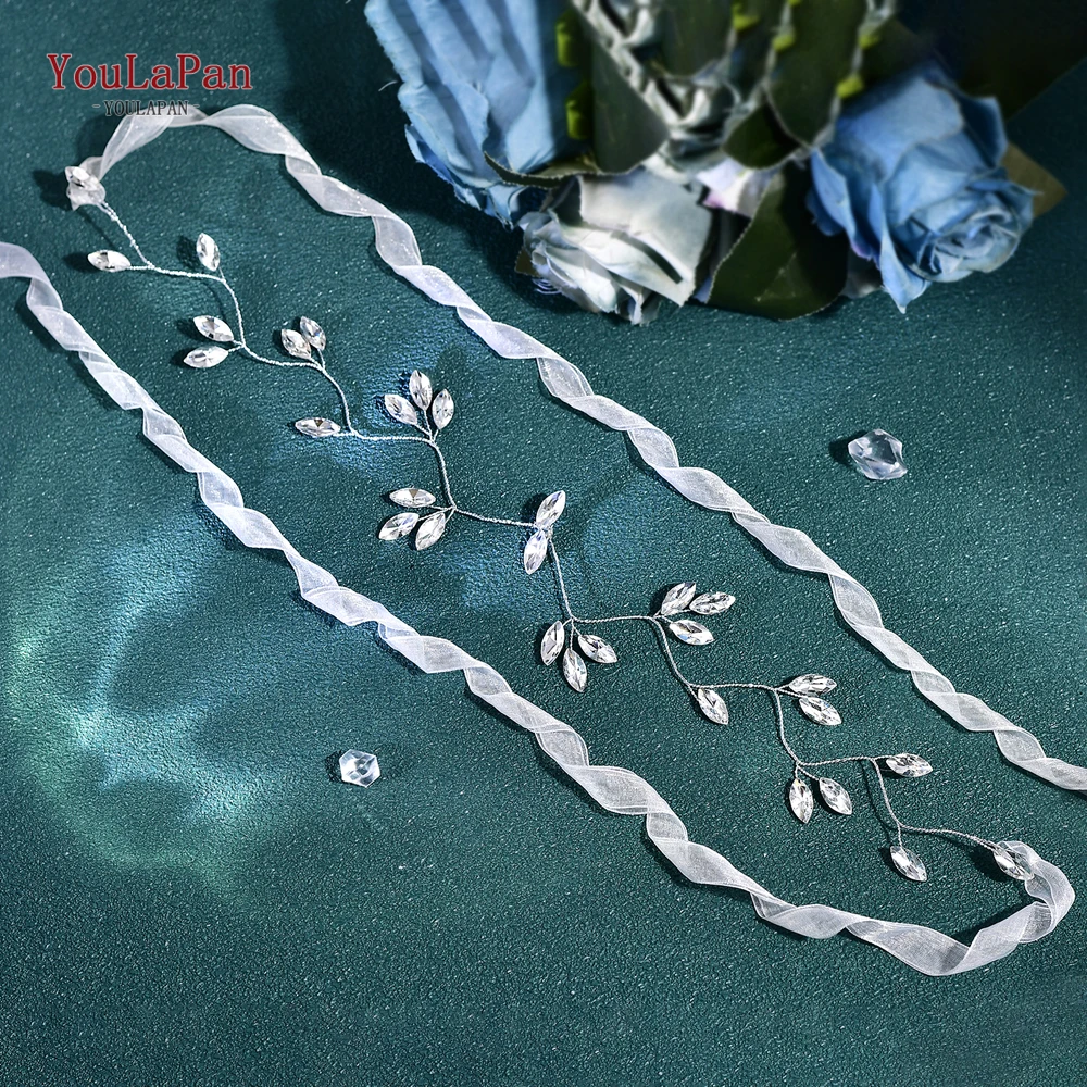 TOPQUEEN Fashion Rhinstone Waist Chain Silver Color Bride Gown Belts Wedding Dress Waist Accessories Evening Dress Belts SH838