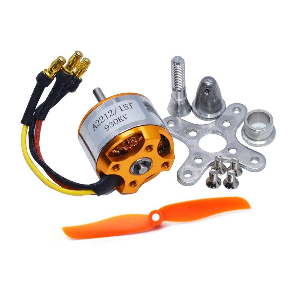 1pcs A2212 Brushless Motor 930KV 1000/1400/1800/2200/2450/2700KV For RC Aircraft Plane Multi-copter Brushless Outrunner Motor