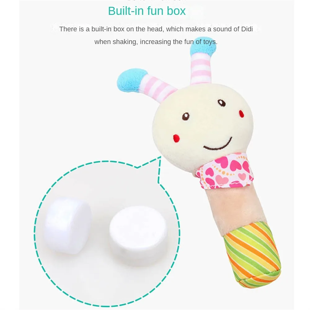 Infant Cartoon Toy Hand Crank Hanging Bed Preschool Toys Funny Baby Soothing Toys Put To Sleep Soft Embroidery Training Toys