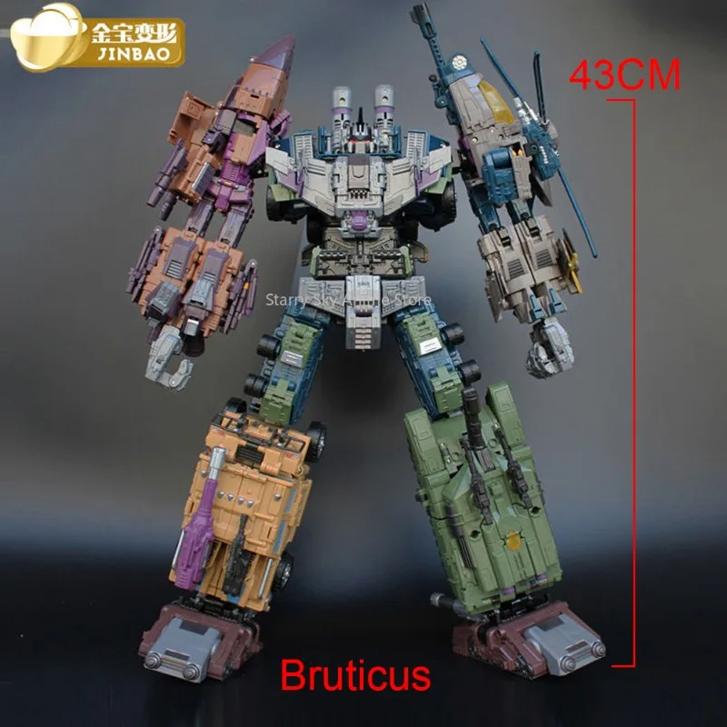 IN STOCK Transformation Toys JINBAO Bruticus 5IN1 Onslaught Blast Off Vortex Swindle Oversize Deformed Robot Action Figure Model