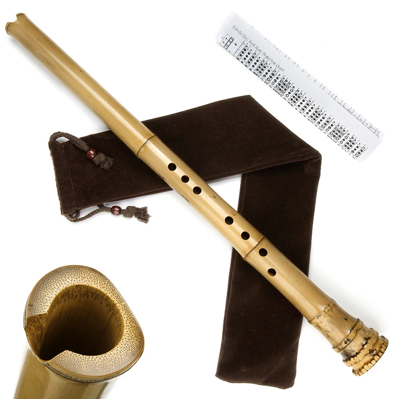 Xiao G Key Bamboo NanXiao Eight Holes Woodwind Chinese Professional Musical Instruments With Bag Not Shakuhachi For Professional