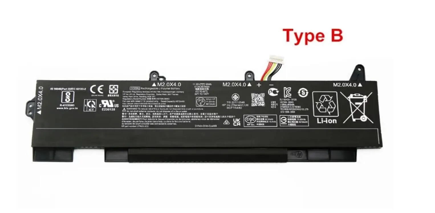 

Аккумулятор емкостью 56 Втч для HP EliteBook 850 855 G7 G8 ZBook Firefly 15 G8 15 G7 11,55 В
