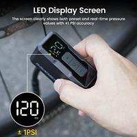 RAVEMEN EP01 Mini Bike Air Pump Rechargeable Electric Bicycle Pump Auto Stop Digital Presta Schrader Tire Inflator Max 120 PSI