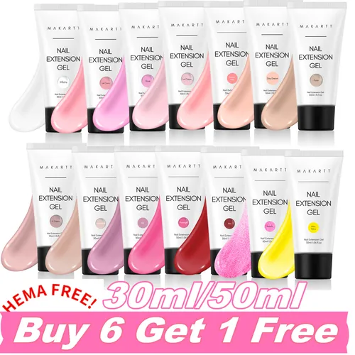 Makartt-Gel acrílico para uñas, Gel laca de gelatina de cristal brillante, 50ml