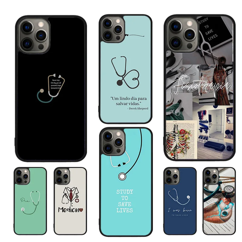 Doctor Nurse Medical Medicine Health Phone Cases Cover For iPhone 16 15 14 12 13 mini 11 Pro MAX apple 7 8 Plus SE2020 Coque