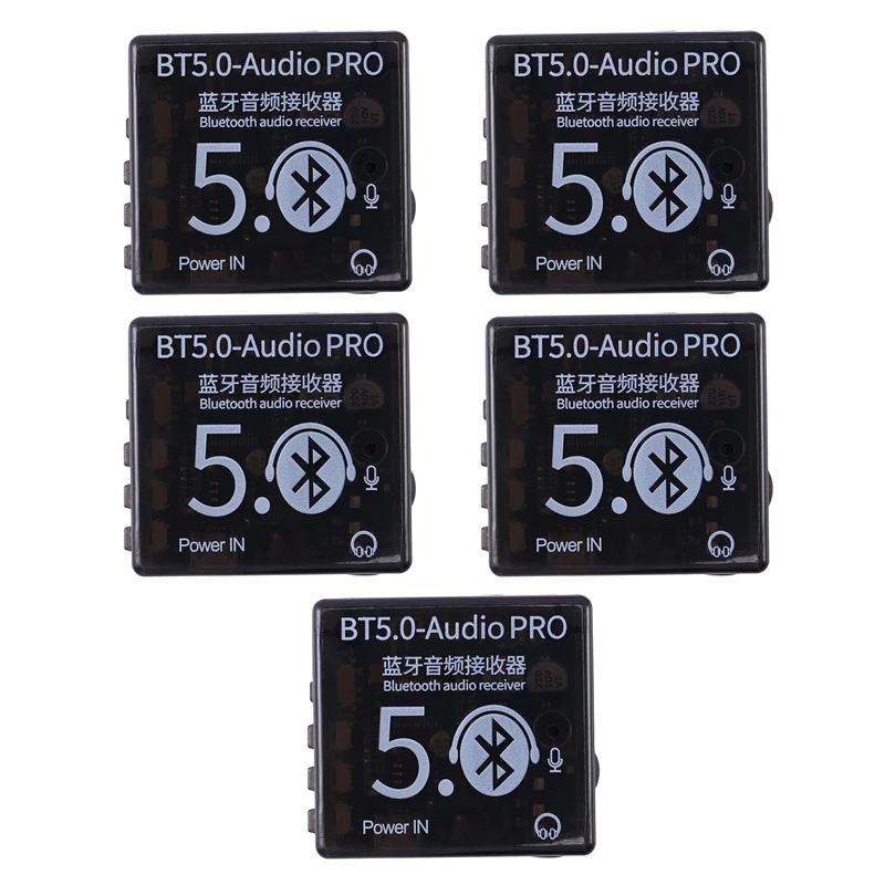 RISE-5X BT5.0 Audio Pro Bluetooth Audio Receiver MP3 Lossless Decoder Board Wireless Stereo Music Car Speaker Receiver