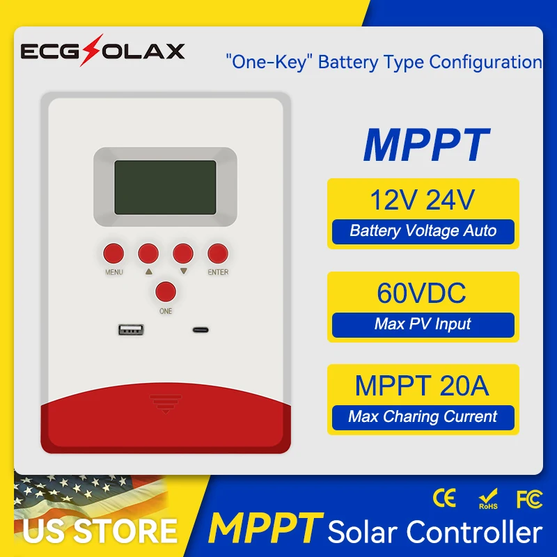 Ecgsolax 20A Mppt S…