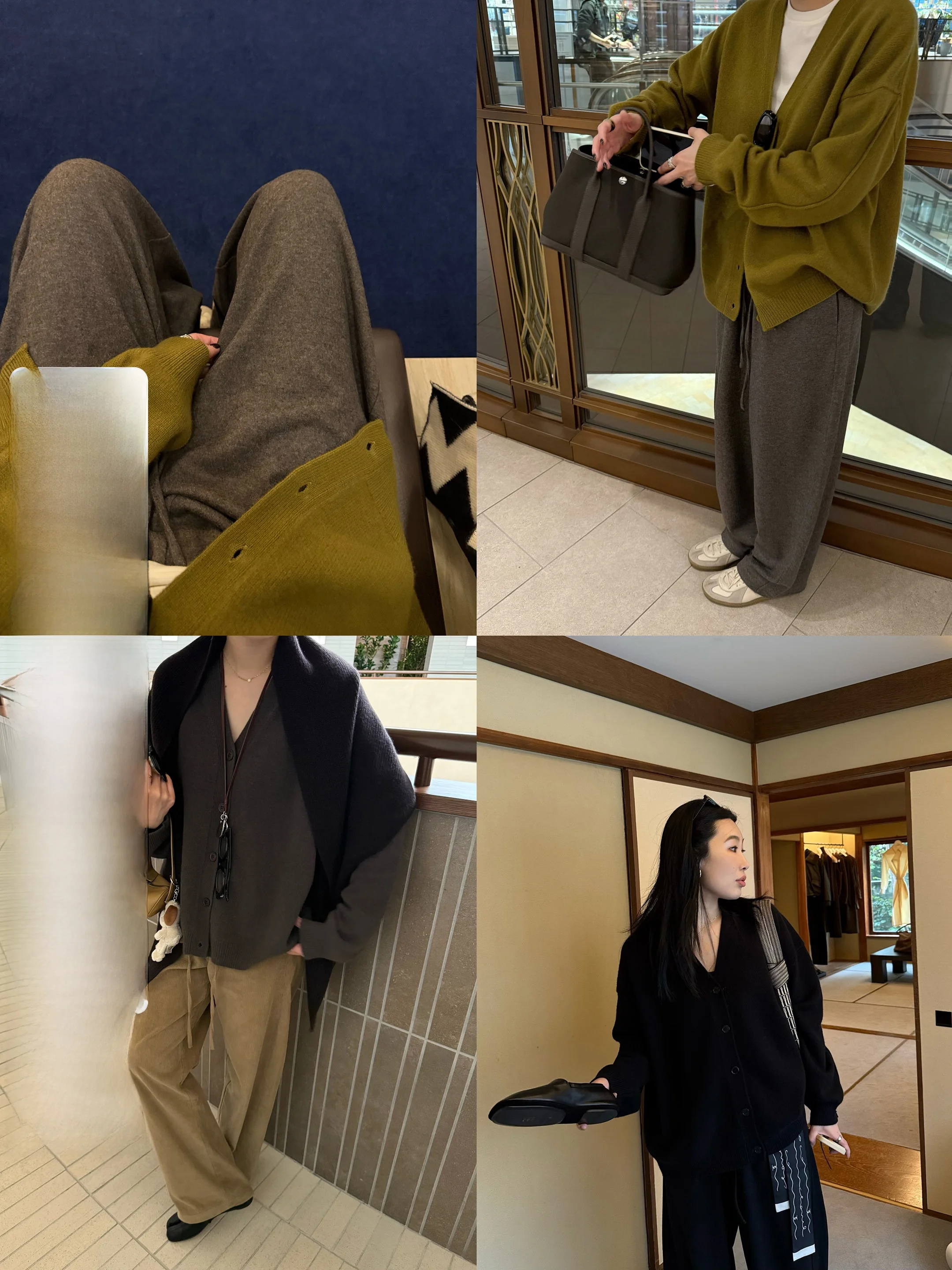 

Женский вязаный шерстяной кардиган Elielim Winter для зрелых женщин, с V-образным вырезом, на пуговицах, теплый, удлиненный, повседневный, стильный пальто