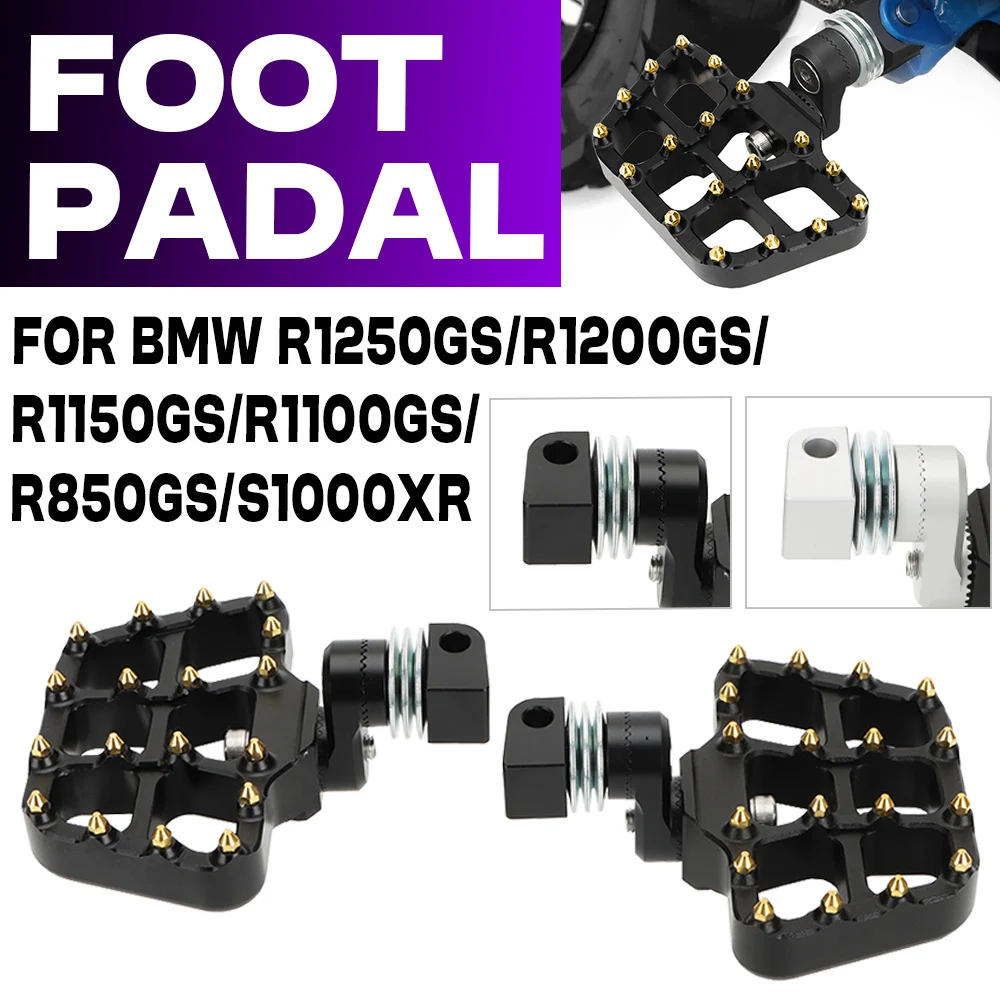 

For BMW R1250GS R1200GS LC ADV R1150 GSR1100 gs r850 GS S1000XR Motorcycle CNC Foot Pegs Pedal Passenger Footrests Rear Footpegs