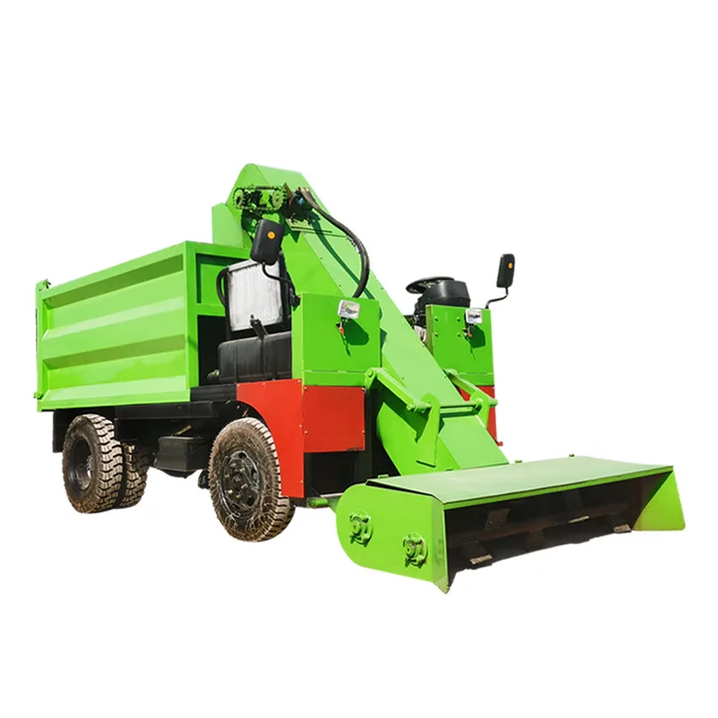 Provincial manual dump diesel dung scraper 8 square four-wheel drive dung scraper 60 horsepower household cleaning cow dung