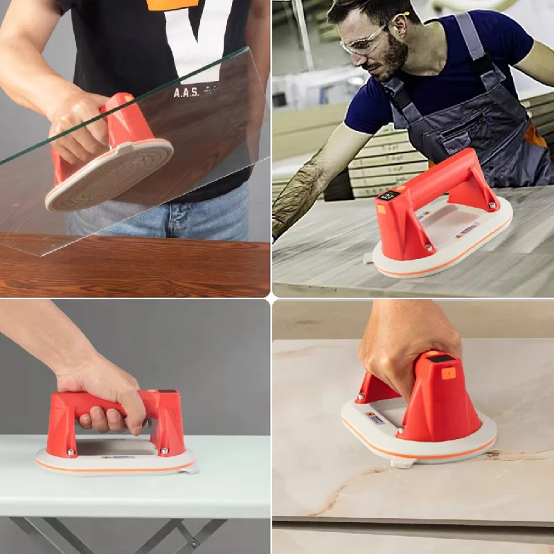 160kg Electric Vacuum Suction Cup Bearing Capacity Heavy Duty Vacuum Lifter for Granite Tile Glass Manual Lifting Powerful