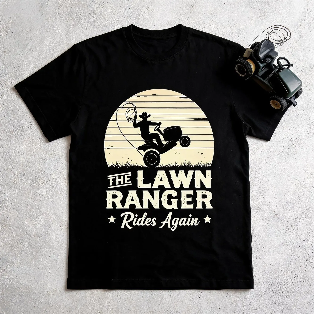 The Rides Again Lawn Mower Gardener Same Style For Men And Unisex 2026 Summer Short Sleeved Printed T Shirt 12Pure Breathable Sweat Wicking And Soft Suitable For Daily Commutes Lounging At Home And Casual Wear