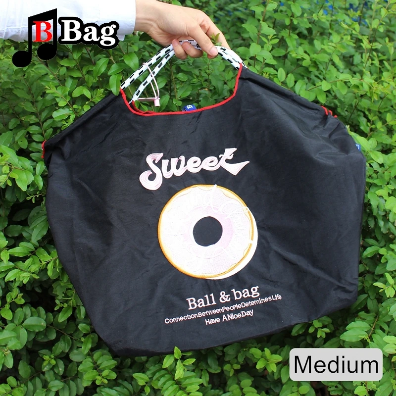 Women girl Sweet Cartoon embroidery Cloth Shoulder Bags Handbag tote Fashion Ladies Nylon Canvas Waterproof Shopping bags