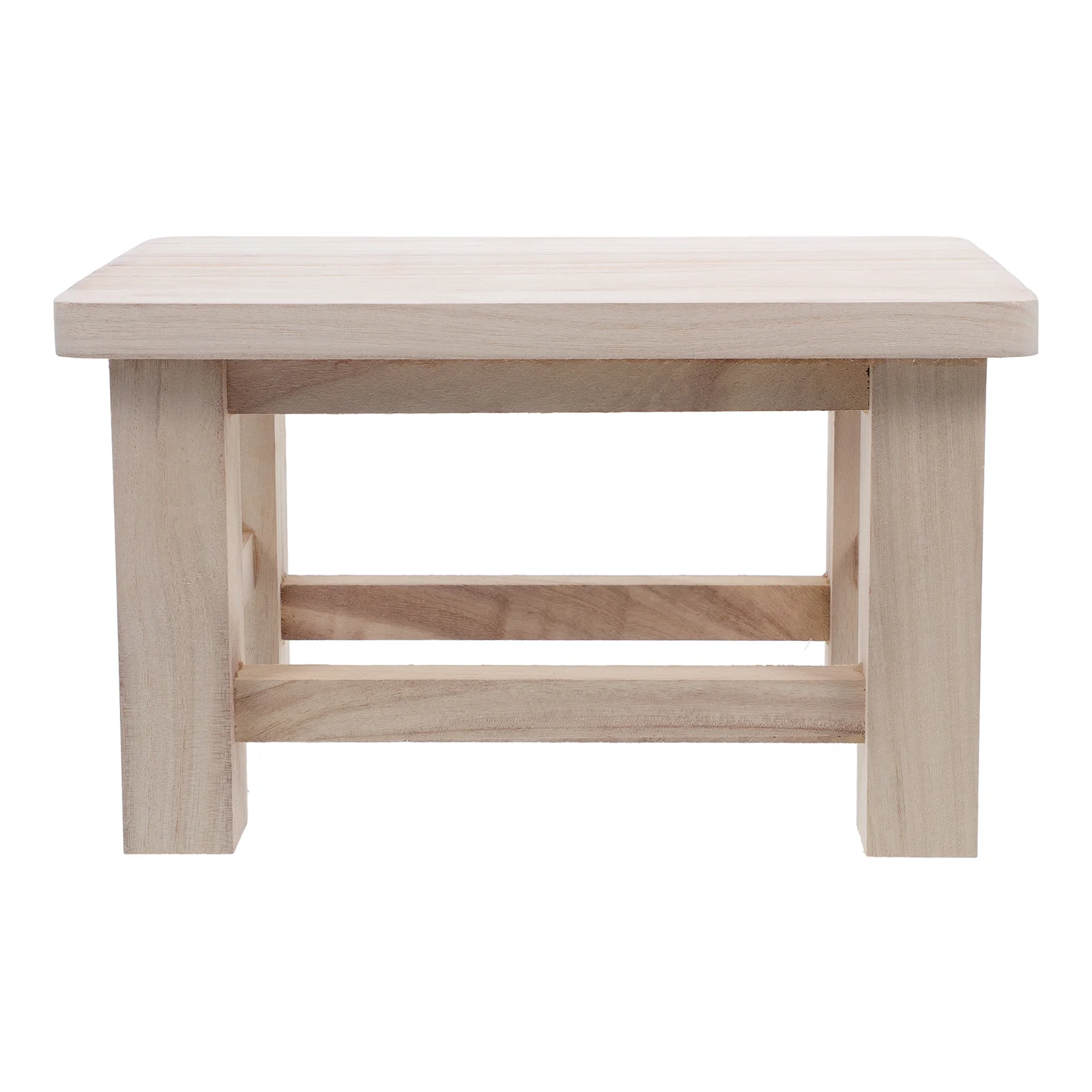 Tabouret à langer en bois massif pour enfants, Compact, multi-usage, banc à marches basses, couleur iginal, petits tabourets sûrs pour tous âges