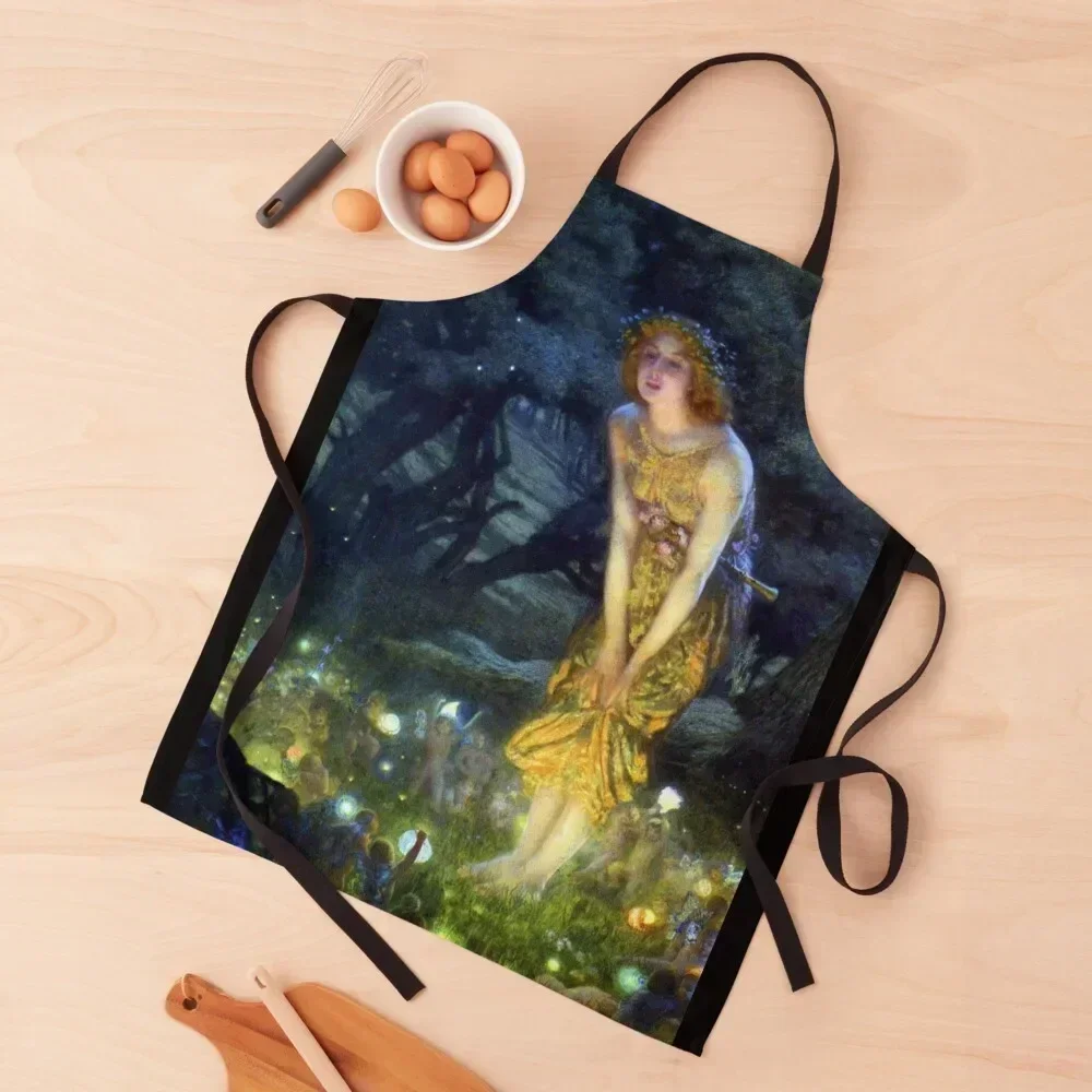 

Midsummer Eve - Edward Robert Hughes Apron Kitchen New 2022 Year Teacher Barber Apron