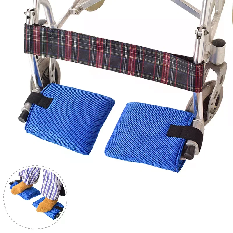 Wheelchair Footrest Pads Footplate Protector Pad Leg Rest Cushion Foot Protection Pads For Preventing Foot Being Scratched