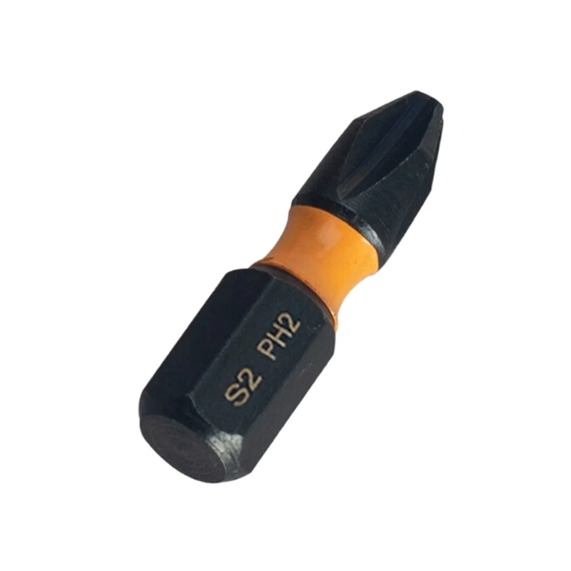 25mm Impact Screwdriver Bits Antislip Designs for Enhances Performances Home Repairs Accurate Handling Of Complex Parts 37JD