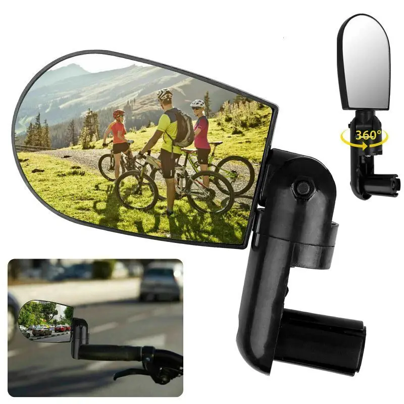 360° Rotate Bike Bicycle Cycling Side Rear View Handlebar Best Rearview Mirror Bicycle Accessories Exterior Parts