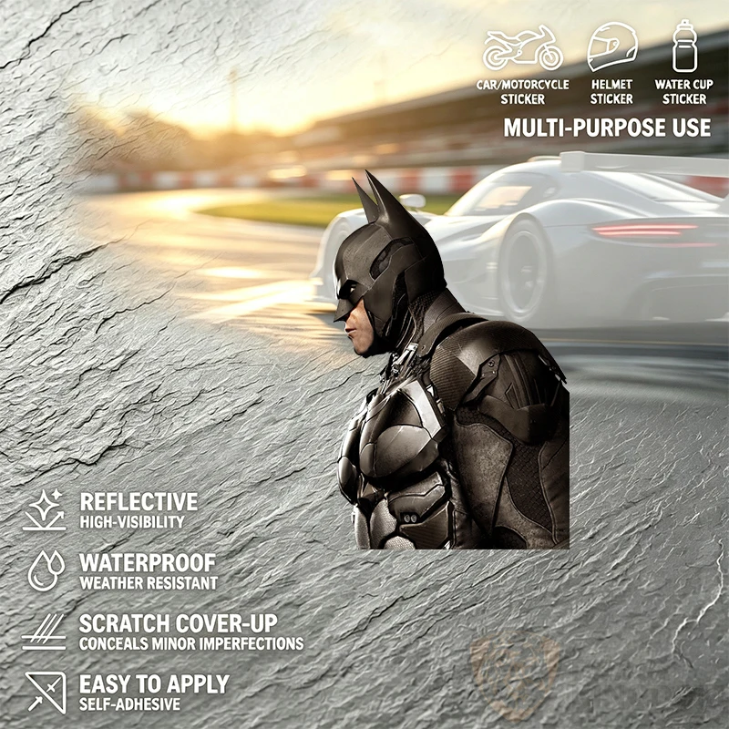 Car StickersCollectible Action Figure Armored Superhero Model High Quality Detailed for Home Display Collection GiftDecals