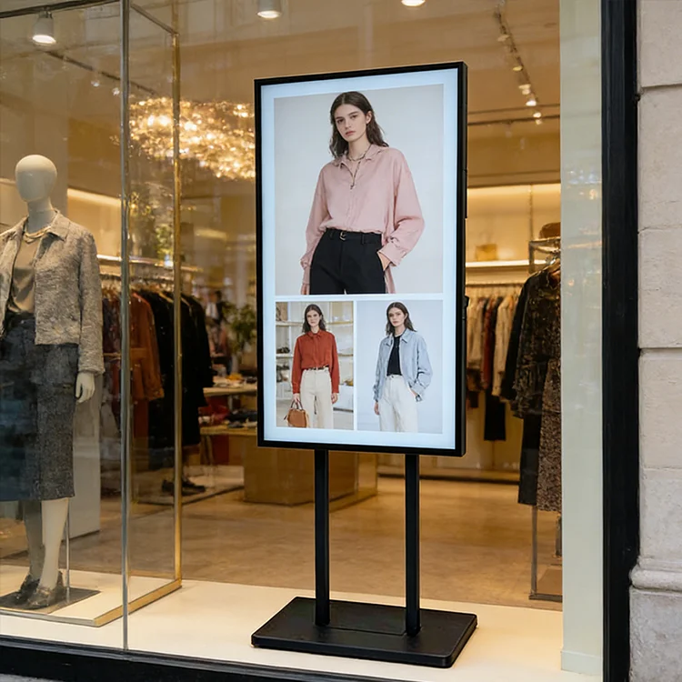 

High-brightness LCD screen Advertising screen 2500nits sun-readable, window-facing display, digital signage player