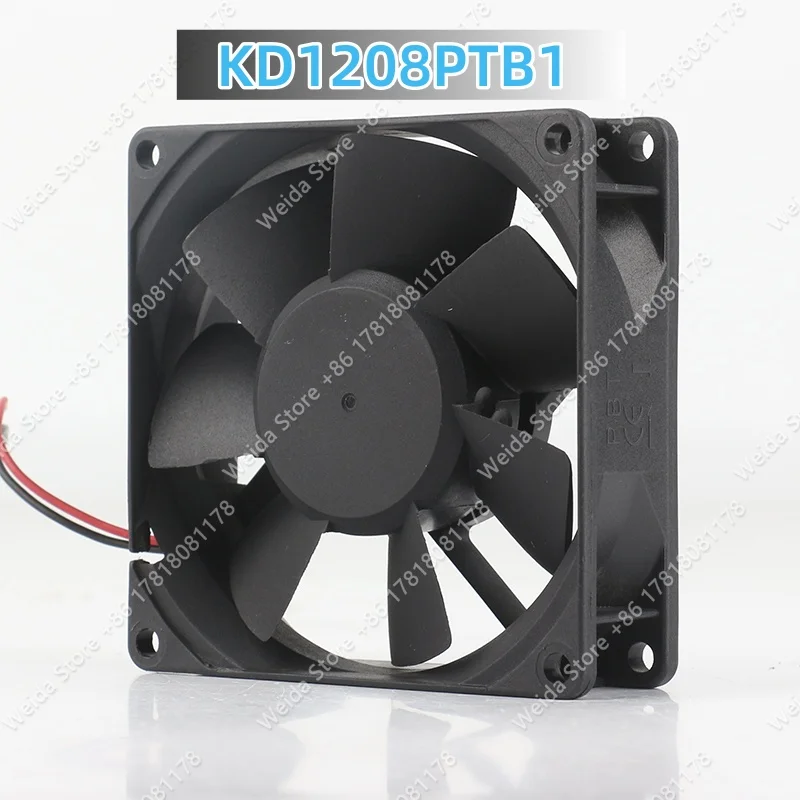 cooling fan New Sunon 5V 24V 48V AC EC 8025 80X80X25MM 8CM two-wire Power supply Dual ball chassis Mute KD1208PTB1 DC 12V 1.7W