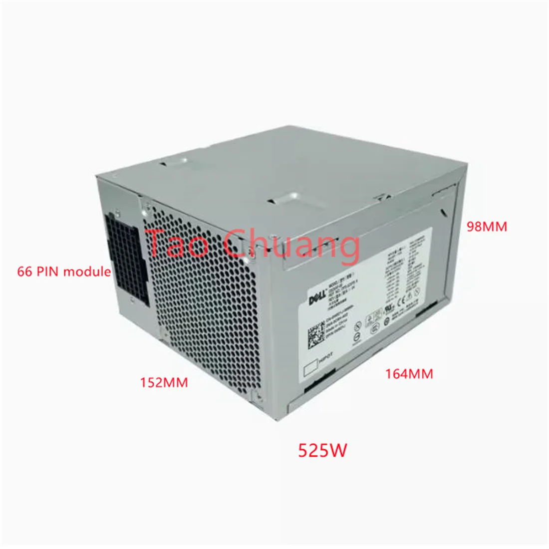 FOR DELL T3500 Workstation Power Supply DPS-525FB A D525AF-00 H525AF-00 H525EF-00 N525EF-00 6W6M1 X008G M821J